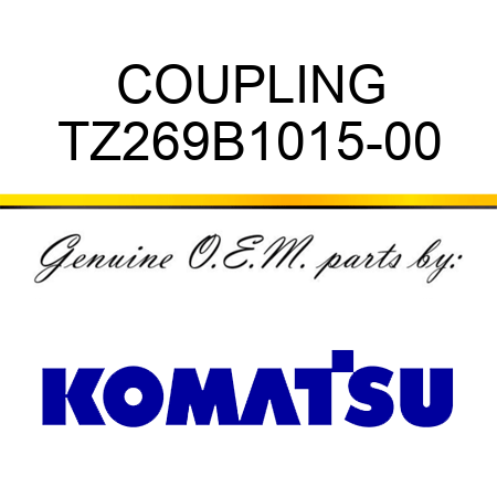 COUPLING TZ269B1015-00