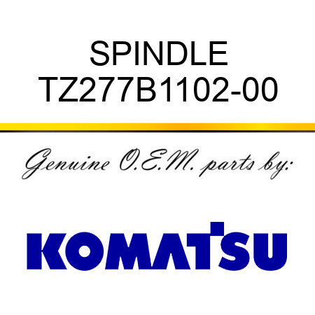 SPINDLE TZ277B1102-00