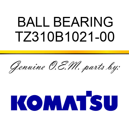 BALL BEARING TZ310B1021-00