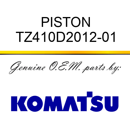 PISTON TZ410D2012-01