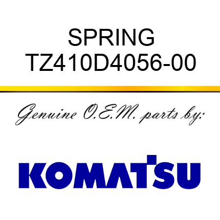 SPRING TZ410D4056-00