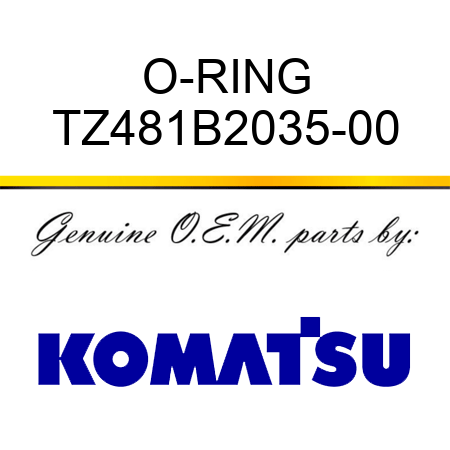 O-RING TZ481B2035-00