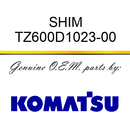 SHIM TZ600D1023-00