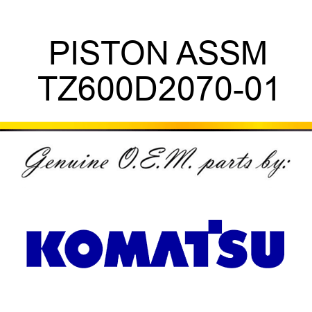 PISTON ASSM TZ600D2070-01