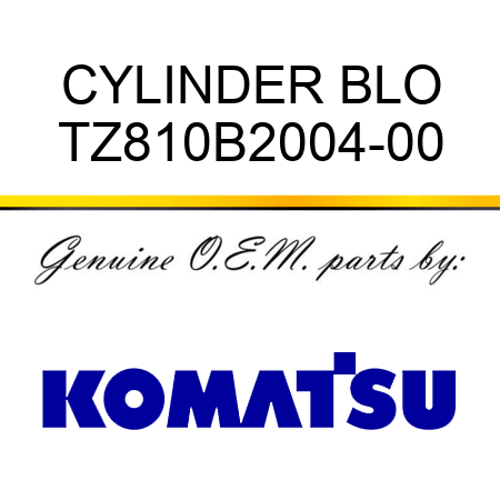 CYLINDER BLO TZ810B2004-00