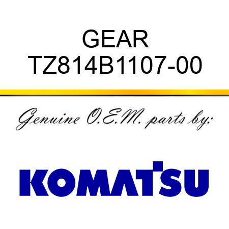 GEAR TZ814B1107-00