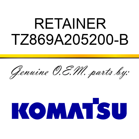 RETAINER TZ869A205200-B