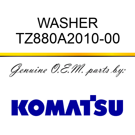 WASHER TZ880A2010-00