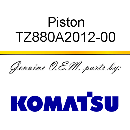 Piston TZ880A2012-00