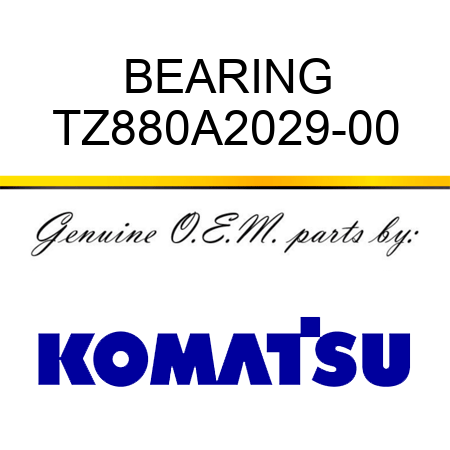 BEARING TZ880A2029-00