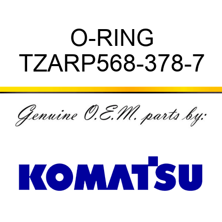 O-RING TZARP568-378-7