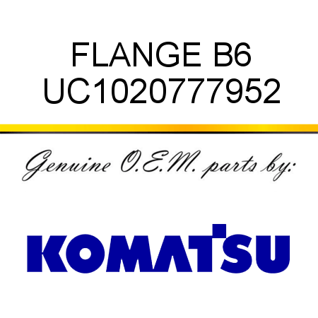 FLANGE B6 UC1020777952