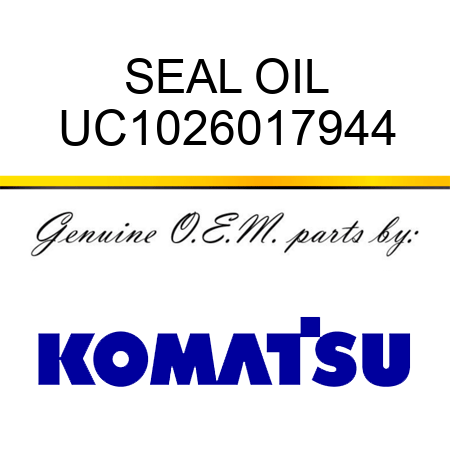 SEAL, OIL UC1026017944