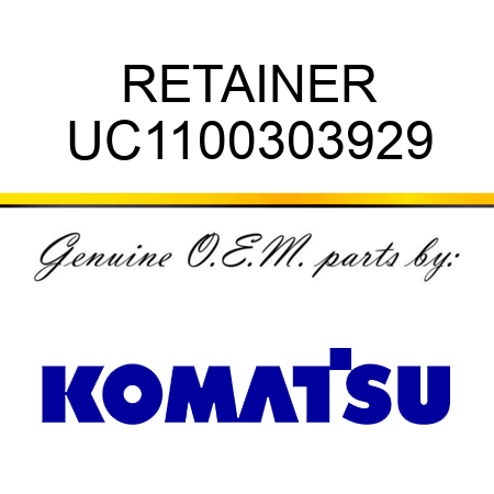 RETAINER UC1100303929