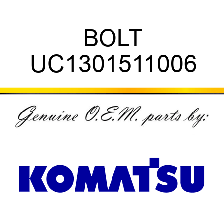 BOLT UC1301511006