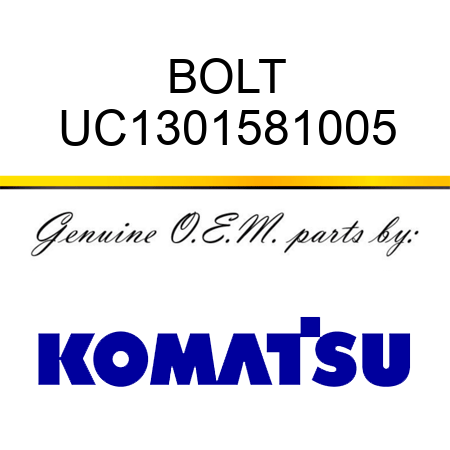 BOLT UC1301581005