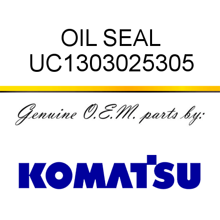 OIL SEAL UC1303025305