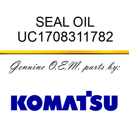 SEAL, OIL UC1708311782
