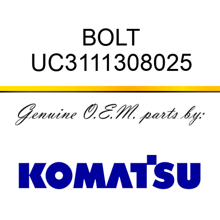 BOLT UC3111308025