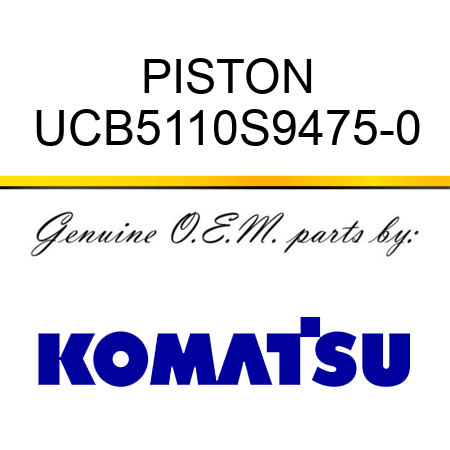 PISTON UCB5110S9475-0