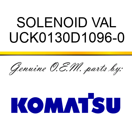 SOLENOID VAL UCK0130D1096-0