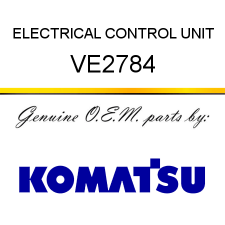 ELECTRICAL CONTROL UNIT VE2784