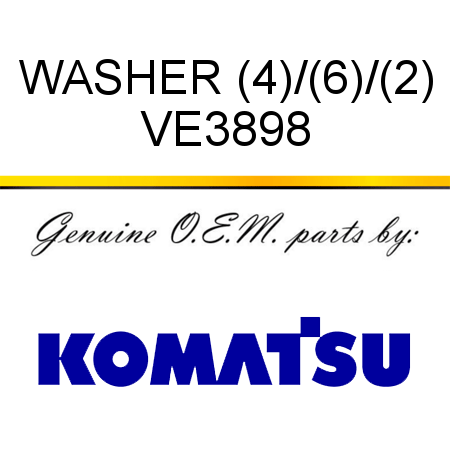 WASHER (4)/(6)/(2) VE3898