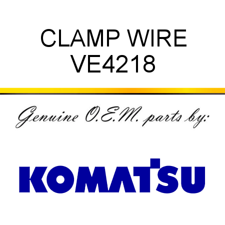 CLAMP, WIRE VE4218
