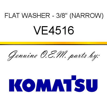 FLAT WASHER - 3/8