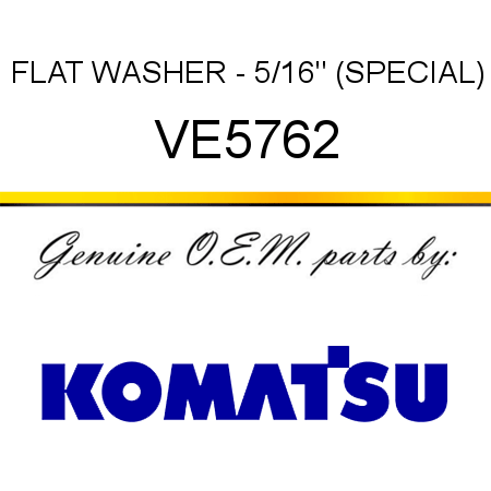 FLAT WASHER - 5/16