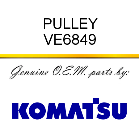 PULLEY VE6849