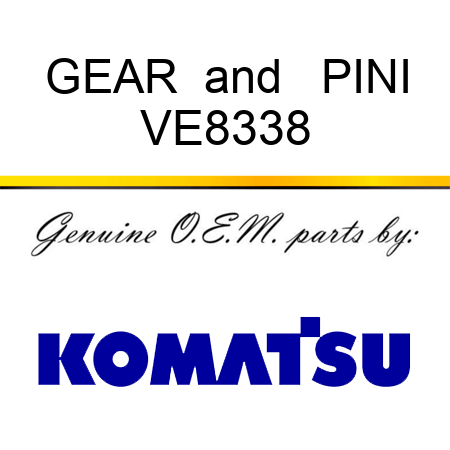 GEAR &  PINI VE8338