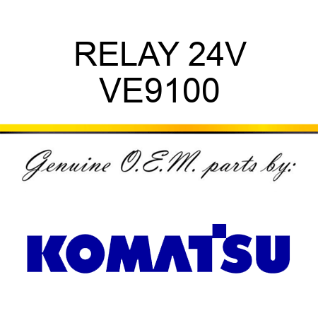 RELAY, 24V VE9100
