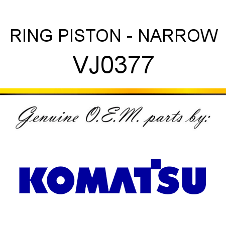 RING, PISTON - NARROW VJ0377