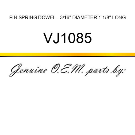 PIN, SPRING DOWEL - 3/16