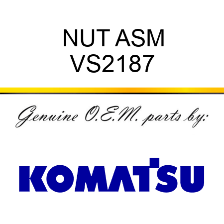 NUT ASM VS2187