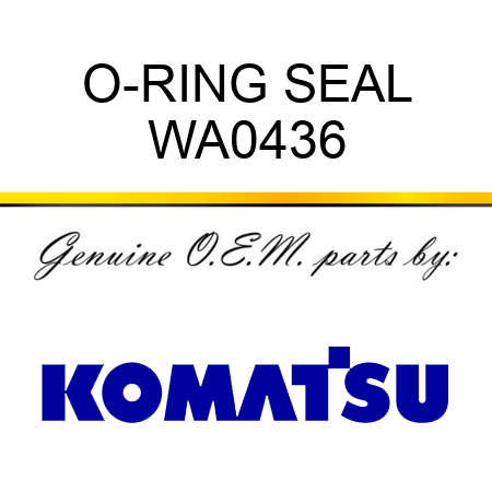 O-RING SEAL WA0436