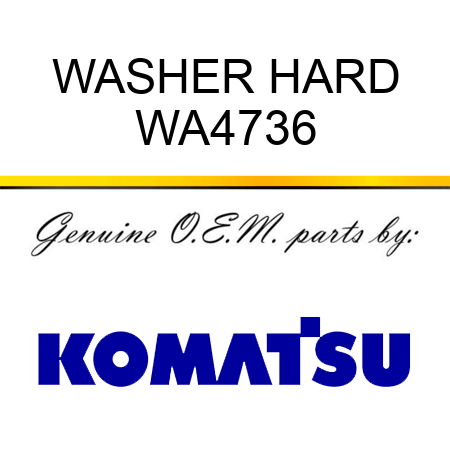 WASHER, HARD WA4736