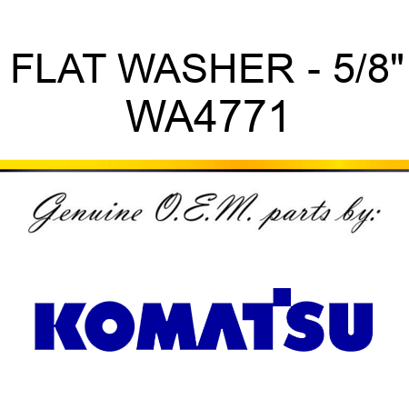 FLAT WASHER - 5/8
