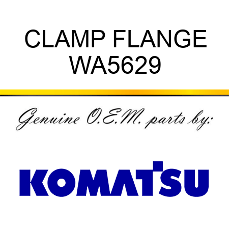 CLAMP FLANGE WA5629