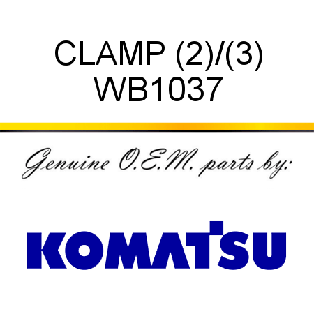 CLAMP (2)/(3) WB1037