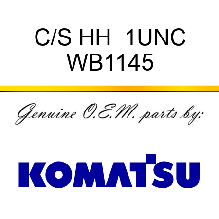 C/S HH  1UNC WB1145