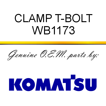 CLAMP T-BOLT WB1173