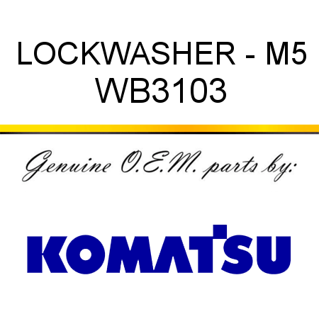 LOCKWASHER - M5 WB3103