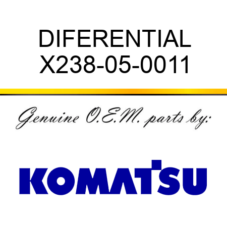 DIFERENTIAL X238-05-0011