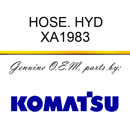 HOSE. HYD XA1983