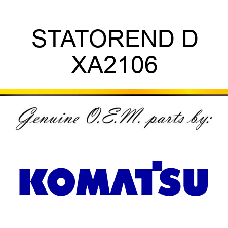 STATOR,END D XA2106