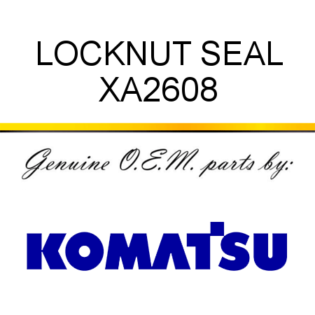 LOCKNUT, SEAL XA2608