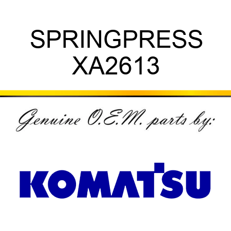 SPRING,PRESS XA2613