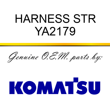 HARNESS STR YA2179
